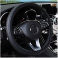 thumbnail image 1 of Universal Microfiber Leather Steering Wheel Cover Protector with Elastic Stitching Design for Enhanced Grip and Interior Comfort, 1 of 6