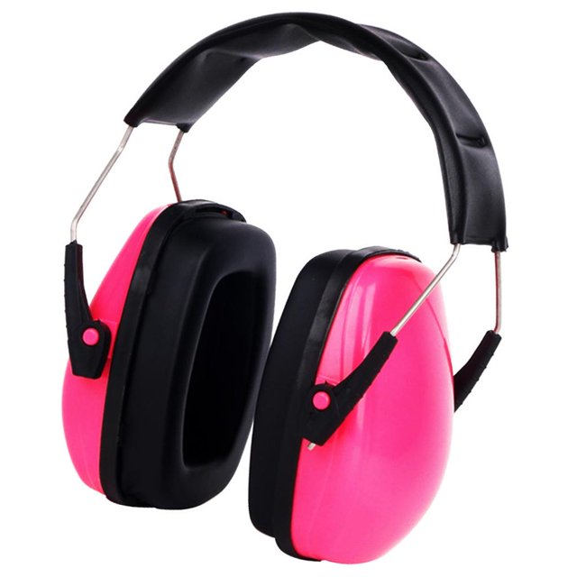 CUITING Shooters Hearing Protection Ear Muffs Padded Headband Ear Defenders Pink