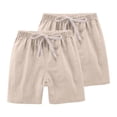 thumbnail image 1 of RXIRUCGD 2025 Summer Clothes for Kids 2PC Children's Summer Solid Casual Sports Shorts With Drawstring For Kids, 1 of 6