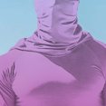 thumbnail image 4 of Handshe Summer Print Lightweight Skin Jacket, Breathable Sun Protection UPF 50+ UV Resistant with Face Cover Sleeves, Hiking Outdoor Sports Rash Guard Hooded Shirt,Plus Size, 4 of 5