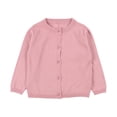 thumbnail image 1 of WEAIXIMIUNG Cardigan Chandail Noir Bébé Enfants Filles Cardigan Manches Longues Enfant Chandail Boutonné Fille Col Rond Cardigans Chandail, 1 of 2