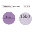 thumbnail image 2 of Unique Bargains 25 Pack 1-Inch Purple Sanding Discs 1500 Grits Hook & Loop Professional Aluminum Oxide Sandpaper Mini Size, 2 of 5