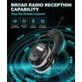 thumbnail image 3 of ZOHAN EM042 AM/FM Radio Headphone with Digital Display, 25dB NRR Ear Protection Noise Reduction Earmuffs, 3 of 7