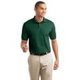 thumbnail image 3 of Hanes Cotton-Blend Men`s Jersey Polo, L, Deep Forest, 3 of 6
