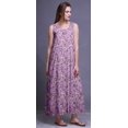 thumbnail image 4 of Bimba Robe de Nuit Maxi en Rayonne pour Femmes, Imprimée, Sans Manches, Robe de Nuit Maxi - TG, 4 of 5
