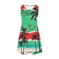thumbnail image 4 of Ovzne Robes pour Femmes Robe Femme Décontractée Ample Été Robe Imprimée Sans Manches Col en V Ensemble Haut/chemise Grande Taille Robe Maxi Imprimée Liquidation, 4 of 7