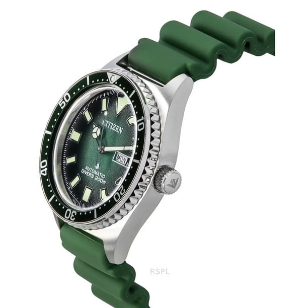 【新品】CITIZEN PROMASTER NY0121-09X グリーン Citizen Promaster Polyurethane Strap Green Dial Automatic Diver's