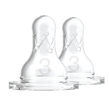 Dr. Brown's Standard Level 3 Silicone Nipples- 2 Pk