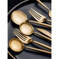 thumbnail image 2 of Silverware Set,48-Piece Stainless Steel Flatware Service for 12, Kitchen Accessories Utensils Tableware Cutlery Set,Dishwasher Safe, Glod, 2 of 7