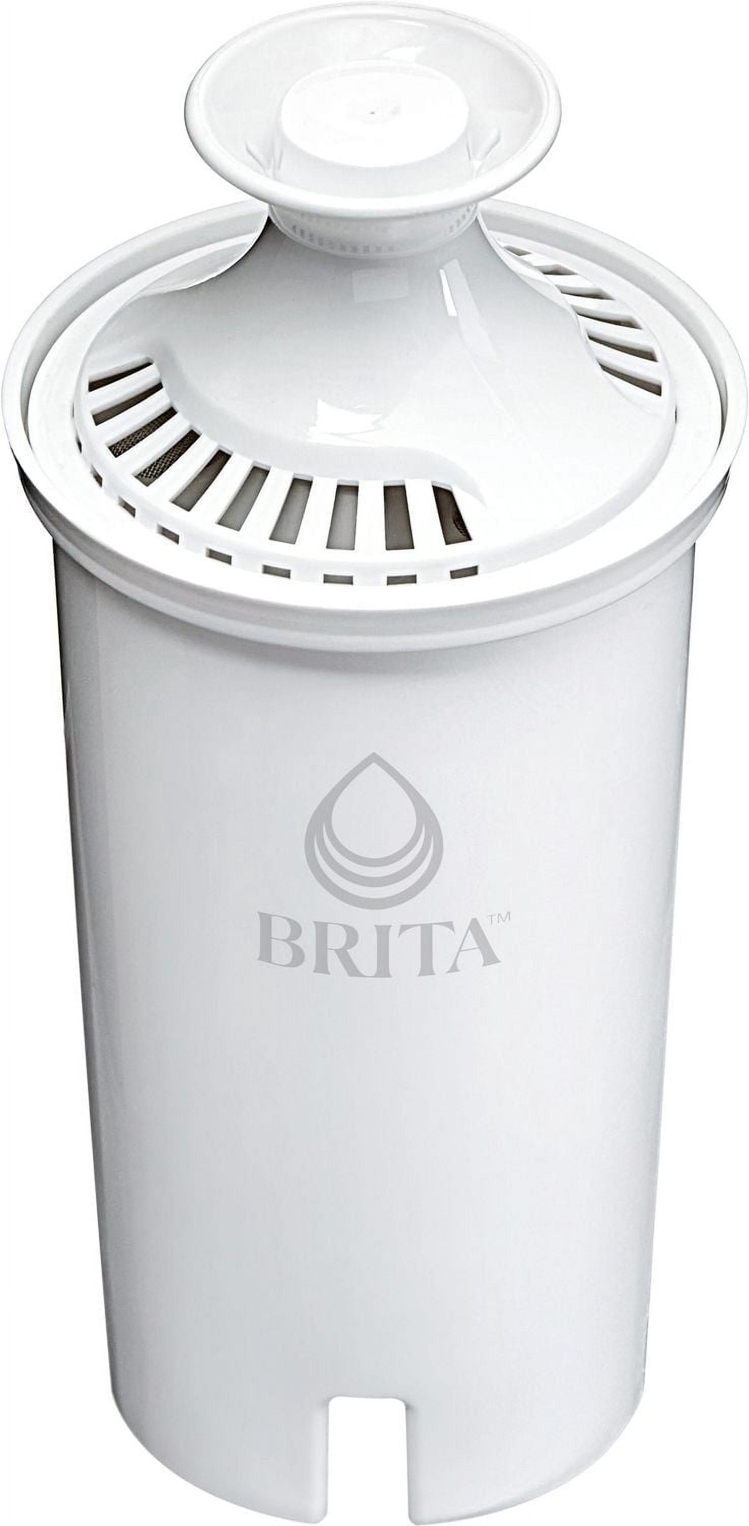 Filtre de rechange Brita standard, réduit les contaminants tout en conservant les minéraux sains, certifié par la WQA pour la réduction du chlore afin d’améliorer le goût de l’eau, fabriqué sans BPA