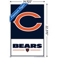 thumbnail image 2 of NFL Chicago Bears - Logo 21 Wall Poster, 22.375" x 34" Framed, 2 of 4