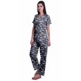 thumbnail image 2 of Moomaya Ensemble de Pyjama en Coton Imprimé à Col Cranté, Boutonné, pour Femmes, Tenue de Nuit, 2 of 6