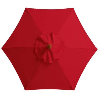Canopy de Remplacement pour Parasol de Patio 6.4 Pieds, Canopy Extérieur 6 Nervures, Canopy de Remplacement pour Parasol de Jardin, Grande Couverture de Remplacement pour Parasol de Patio