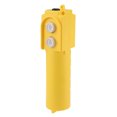 thumbnail image 1 of Unique Bargains Station de Contrôle de Suspension de Grue Imperméable à Bouton-Poussoir 2 Voies Jaune, 1 of 3