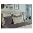thumbnail image 2 of Comfy Bamboo World 9900 Series Embroidered Bedsheets Sheet Set, Full Size, Dark Grey, 2 of 5