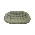 thumbnail image 1 of Blazing Needles Coussin Papasan Double Standard en Microsuède - Rouge Vin, 1 of 3