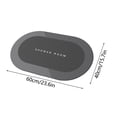 thumbnail image 3 of RXIRUCGD Diatomaceous Bath Rug Super Absorbent Quick Dry Rubber Backing Non Slip Washable Bathroom Floor Mats Shower Rug For In Front Of Bathtub Shower Room 16x24IN, 3 of 9