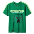 thumbnail image 2 of Minecraft Boys' Creeper Graphic T-Shirt, 2 of 3