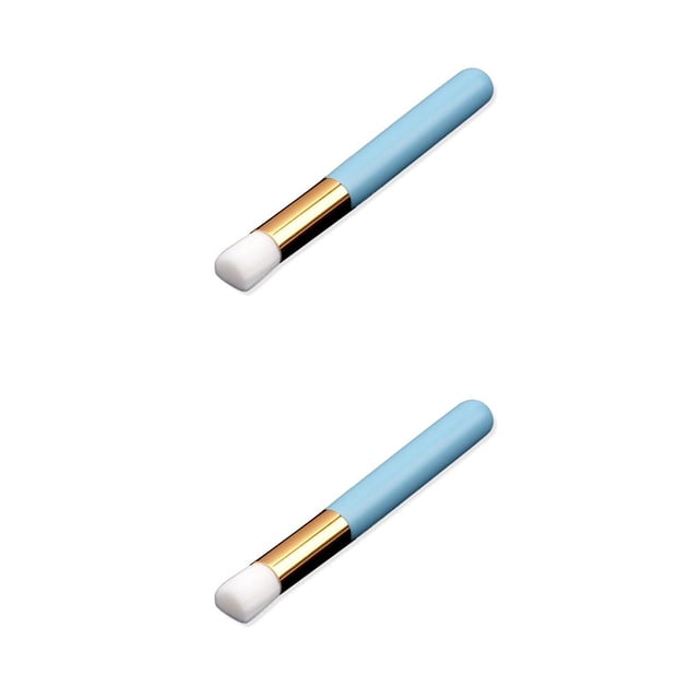 Transemion Lash Shampoo for Lash Extensions Nose Brushes Make-up Flat Flower Head blue flat head 2Set