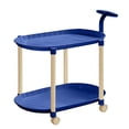 thumbnail image 1 of KTTECTOA Table d'Appoint Roulante avec Roues Crème Table d'Extrémité Mobile-Table de Chevet de Chambre Table de Salon Table Gigogne Portable pour Petits Espaces Liquidation Maison Canada Days Ornements de Noël, 1 of 6