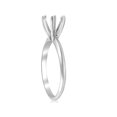 thumbnail image 3 of Six Prong Solitaire Engagement Ring Setting 14K White Gold, 3 of 4