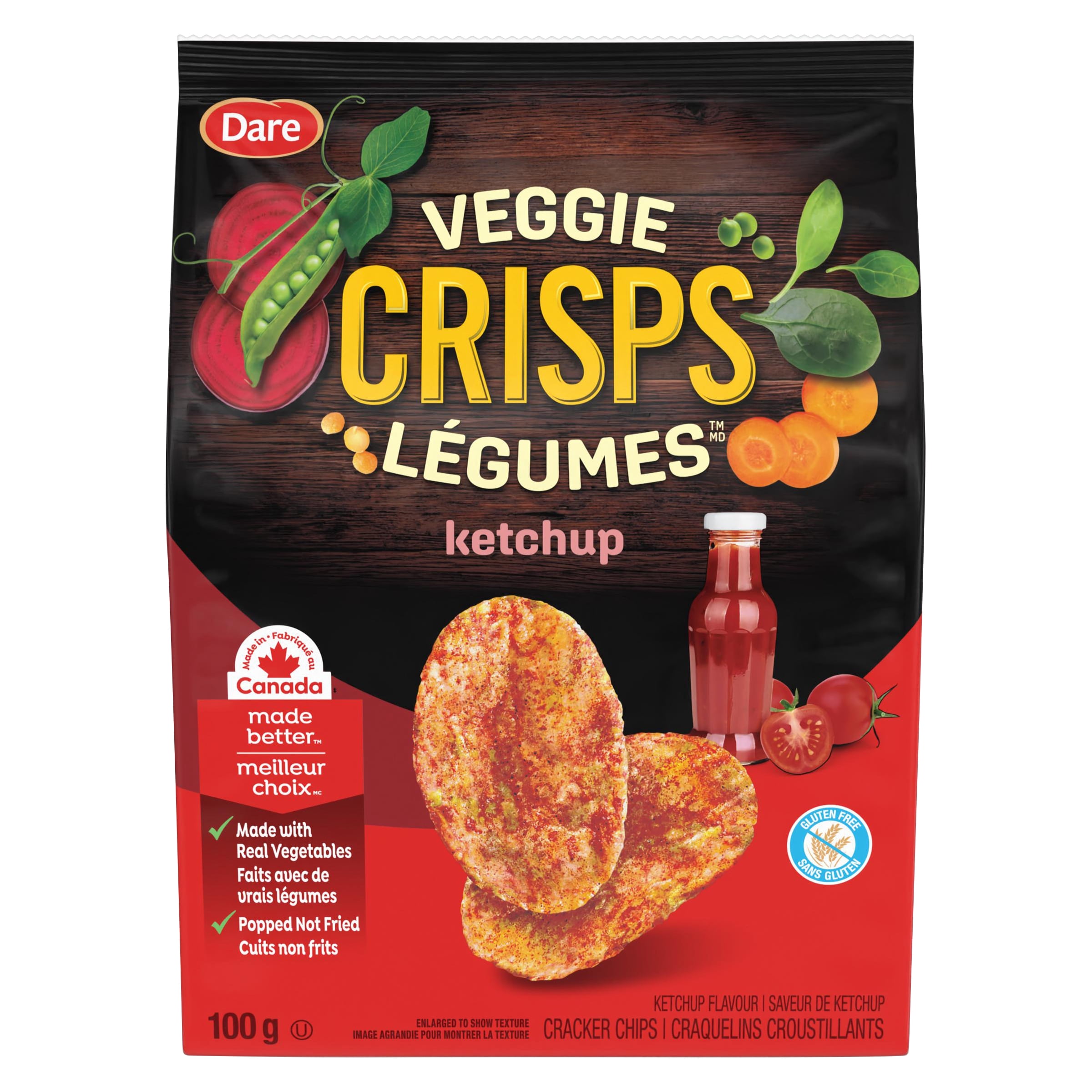 Dare Veggie Crisps Ketchup Cracker Chips