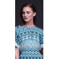 thumbnail image 3 of Bimba Robe Longue pour Femmes en Rayonne Tribale Teinture sur Nœuds Boho Plage Cocktail Fête Maxi Fendue - Très Petit, 3 of 6
