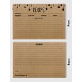 thumbnail image 3 of Inkdotpot 4x6 Inch Recipe Cards (Set of 50) , Thick Double Sided Premium Card Stock- Modern Style Kraft Recipe Notecards for Weddings- Bridal- Baby Shower - Stars Theme, 3 of 6