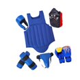 thumbnail image 2 of DYNWAVECA Sanda Gear Set Boxing Protective Gear Breathable Boxing Protector Gears Sparring Protective Gear for Kick Boxing Martial Arts Blue S, 2 of 10
