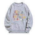 thumbnail image 4 of Meichang Chandails en Molleton Surdimensionnés pour Femmes Épaules Tombantes Pull Décontracté Manches Longues Col Rond Chandails en Molleton Confortables Pull Graphique Mignon, 4 of 4