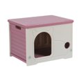 thumbnail image 1 of Almencla Abri pour Chats Errants Maison pour Lapins Petits Animaux Extérieur Intérieur rose Rouge, 1 of 8