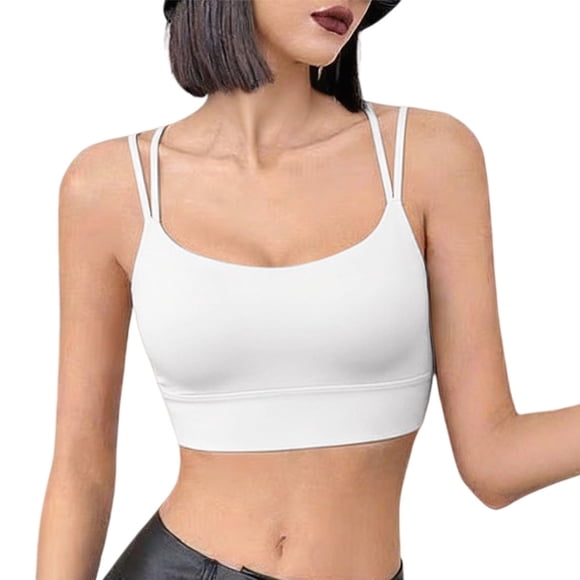 Jindong Jelly Sports Bras for Women Trendy Cotton Push Up Seamlees Bralettes Solid Full Coverage Underwear