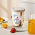 thumbnail image 4 of Portable Fruit Cup High-value Salad Cup With Fork Spoon Picnic Double-layer Draining Fresh-keeping Box, 4 of 6