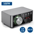 thumbnail image 1 of HIFI BT5.0 Digital Amplifier Mini Stereo Audio Amp 100W Dual Channel Sound Power Audio Receiver Stereo AMP USB AUX for Home Theater USB TF Card Player, 1 of 5
