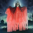 thumbnail image 1 of TIMIFIS Gothic Decor Halloween Hanging Ghost Decoration Pendant Haunted House Set Plastic Skull Ghost Horror Trick Scary Decoration Pendant Halloween Party DecorationsFall, 1 of 7