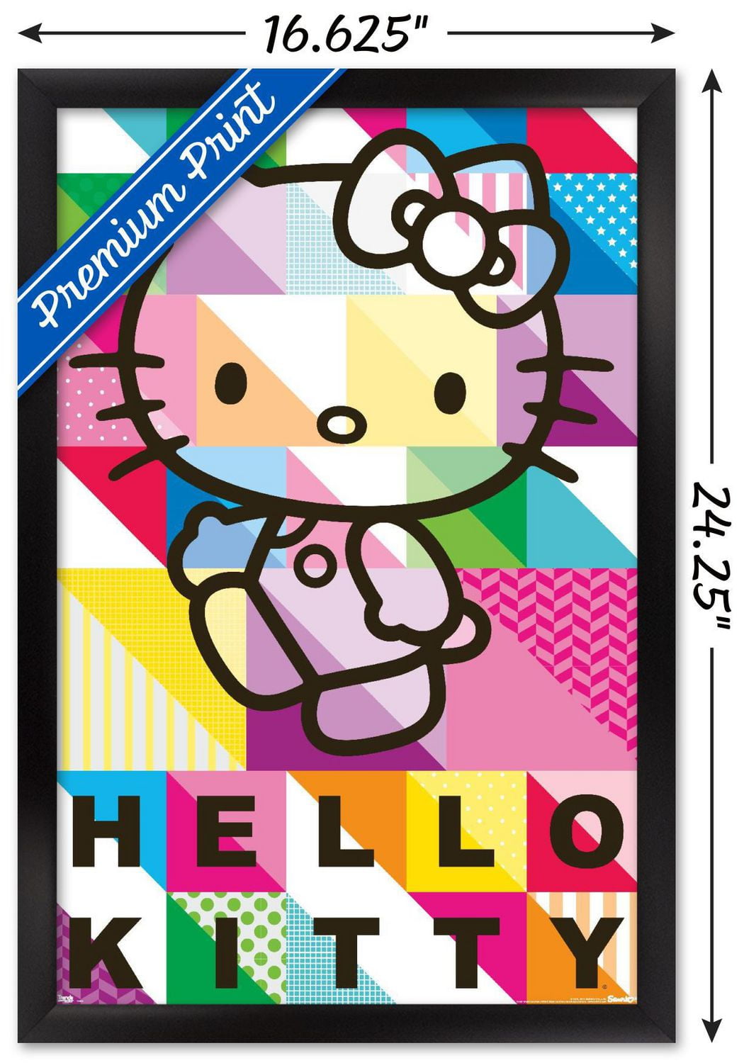 Hello Kitty - Patterns Wall Poster, 22.375" x 34"