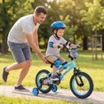 thumbnail image 4 of Costway 14 Inch Kids Bike with Training Wheels. Dual Hand & Coaster Brakes. Adjustable Seat, 4 of 10
