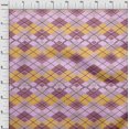 thumbnail image 4 of oneOone Viscose Jersey Purple Fabric Check Sewing Craft Projects Fabric Prints By Yard 60 Inch Wide, 4 of 5