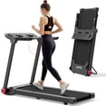 thumbnail image 1 of SuperFit 3.75HP Folding Treadmill Electric Running Machine W/Bluetooth APP Self-standing, 1 of 9
