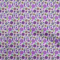 thumbnail image 1 of oneOone Cotton Flex Purple Fabric African Sewing Craft Projects Fabric Prints By Yard 40 Inch Wide, 1 of 4