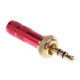 thumbnail image 2 of 3.5mm Screw Lock Stereo Jack Solder Adapter Male Plug Metal Audio Solder Adapter red, 2 of 6