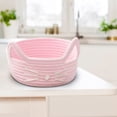 thumbnail image 4 of Cats Ear Cottons Thread Organizer Basket office Household Cosmetics Snacks Sundries Woven Desktop Organizer Box, 4 of 7