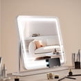thumbnail image 1 of VEVOR Lighted Makeup Mirror 3 Color Vanity w/ USB Port Magnification21.7x17.7 in, 1 of 9
