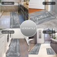 thumbnail image 2 of MeyJey Kitchen Rug Set of 2, Anti Fatigue Kitchen Mat 2 Pieces, Non Skid Waterproof Cushioned Floor Mat and Runner Rug, 17"x28"x0.4"+17"x48"x0.4", Gray, 2 of 6