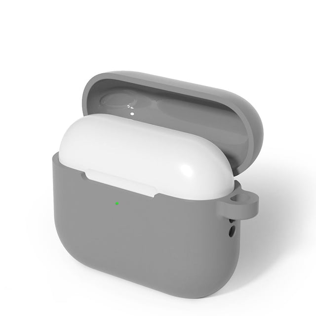 PANDACO Étui Souple Gris pour Boîtier de Recharge AirPods Pro (3e Gén.)