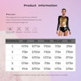 thumbnail image 5 of Yartina Womens Pcs Shiny Metallic Rave Outfits Long Sleeve Cropt Tops With Shorts For Halloween Red XXL, 5 of 5