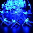 thumbnail image 3 of Dragonfly String Lights 20FT/6M 30 LED Solar Lights with 8 Lighting Modes, 3 of 8