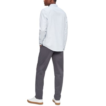 Calvin Klein Men;s Straight-Fit Stretch Chino Pants, Gray, 33X30