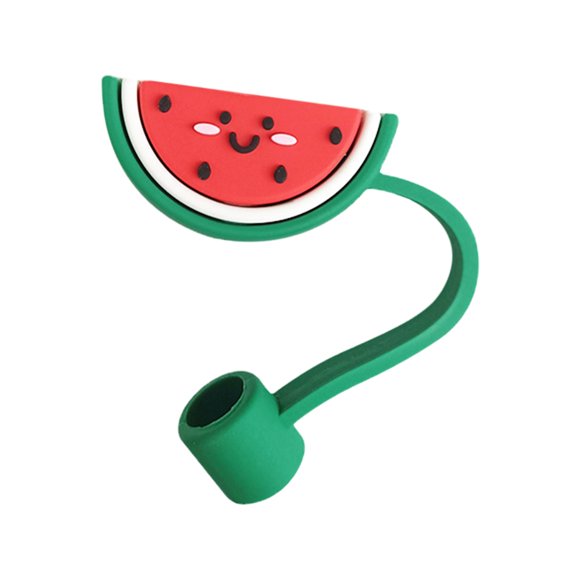Apmemiss Clearance Reusable Silicone Straw Tips Cover for 6 To 8 mm Straws, Portable Cute Straw Caps Covers Creative Straw Plug Drinking Dust Cap for Home Kitchen Accessories
