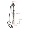thumbnail image 2 of 3" 48V 750W MPPT Screw Solar Bore Pump Submersible Deep Well Hole Steel, 2 of 5